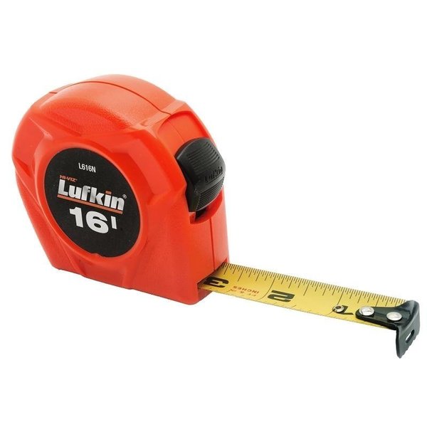 Cresent Lufkin Crescent Lufkin L600N Series Tape Measure, 16 ft L Blade, 34 in W Blade L616N